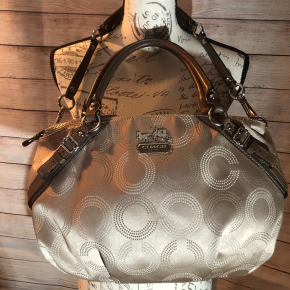 Coach Handbags - Coach fabric purse with double handles